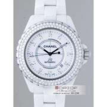 日本シャネル スーパーコピー時計J12 H2013 42mm ホワイトセラミックブレス 12Pダイヤ ベゼルダイヤ ホワイト
