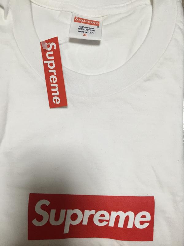 17-18AW新作 白 シュプリーム スーパーコピー Supreme 20周年 Box Logo Tee Tシャツ  7090401