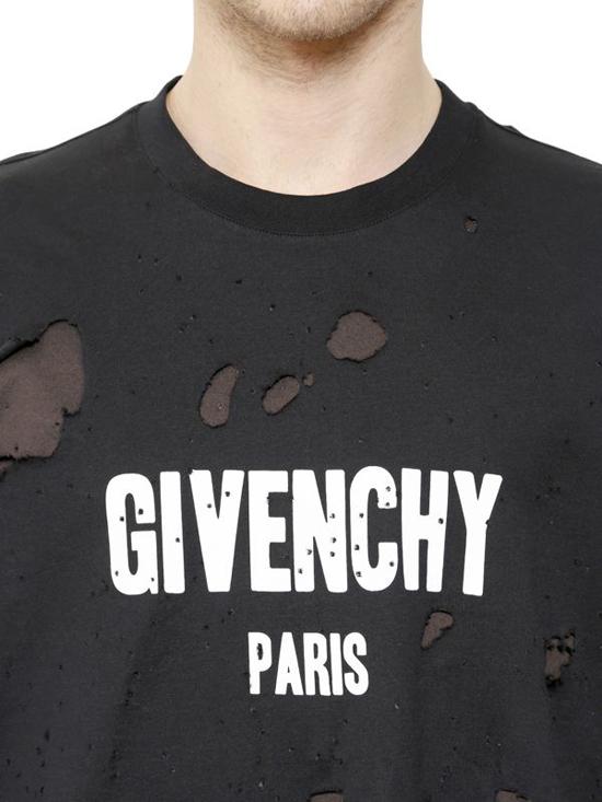 Givenchyスーパーコピー ★大人気洗練 COLUMBIAN デストロイド コットン Tシャツ 7072402